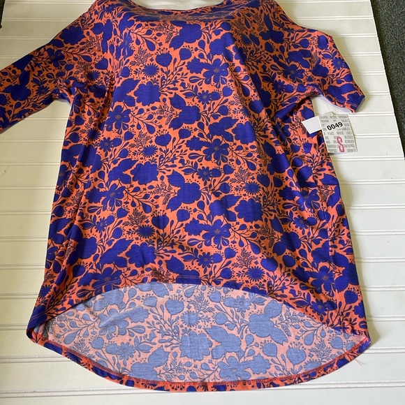 LulaRoe Printed Floral Irma Tunic Top-0049 - Picture 9 of 10